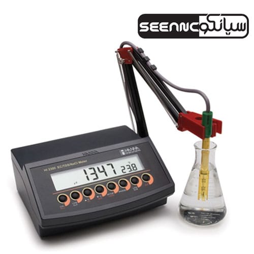 مولتی پارمتر رومیزی EC-TDS-Nacl و دما مدل HANNA HI-2300-02