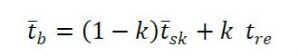 Internal body temperature formula
