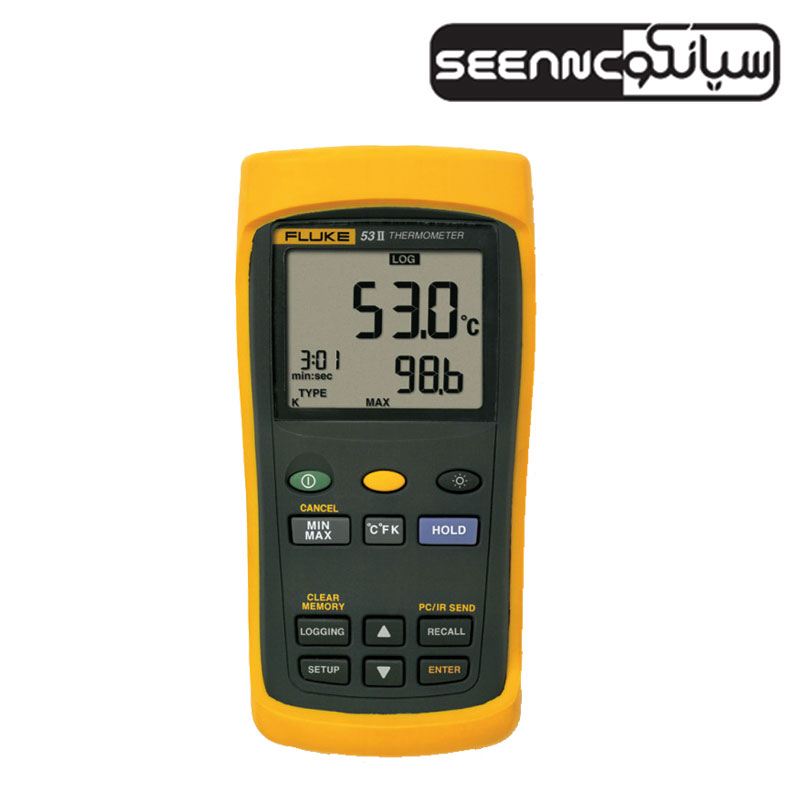 دماسنج دیتالاگر پرتابل فلوک مدل Fluke 53 II