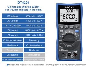 مولتی متر دیجیتال صنعتی مدل HIOKI DT 4261