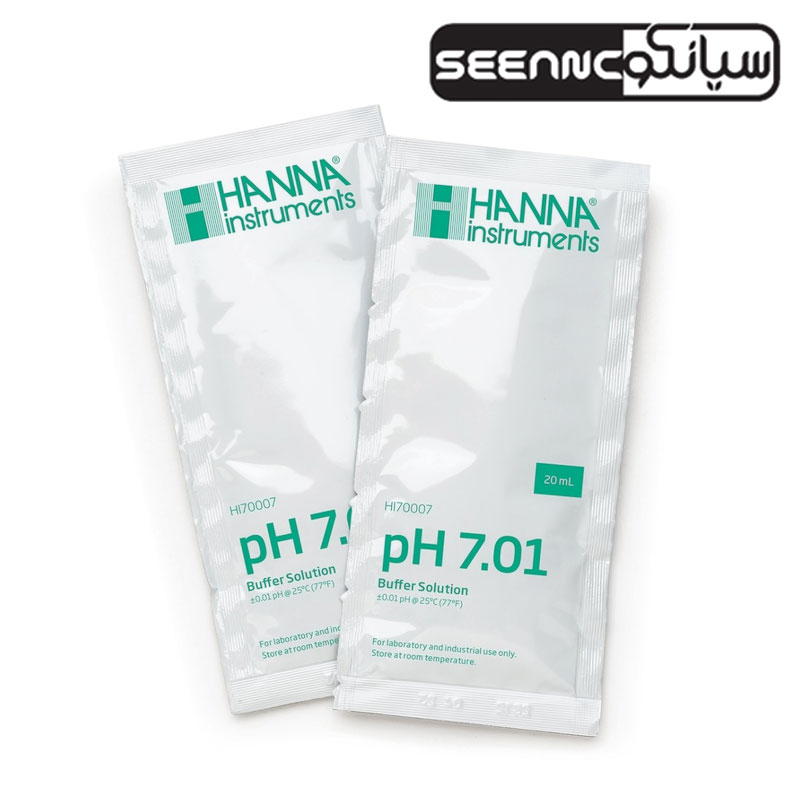ساشه محلول بافر کالیبراسیون pH 7.01  هانا مدل  HANNA  HI70007P