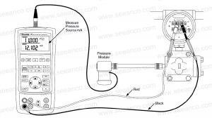 کالیبراسیون ترانسمیتر فشار به کمک fluke 725