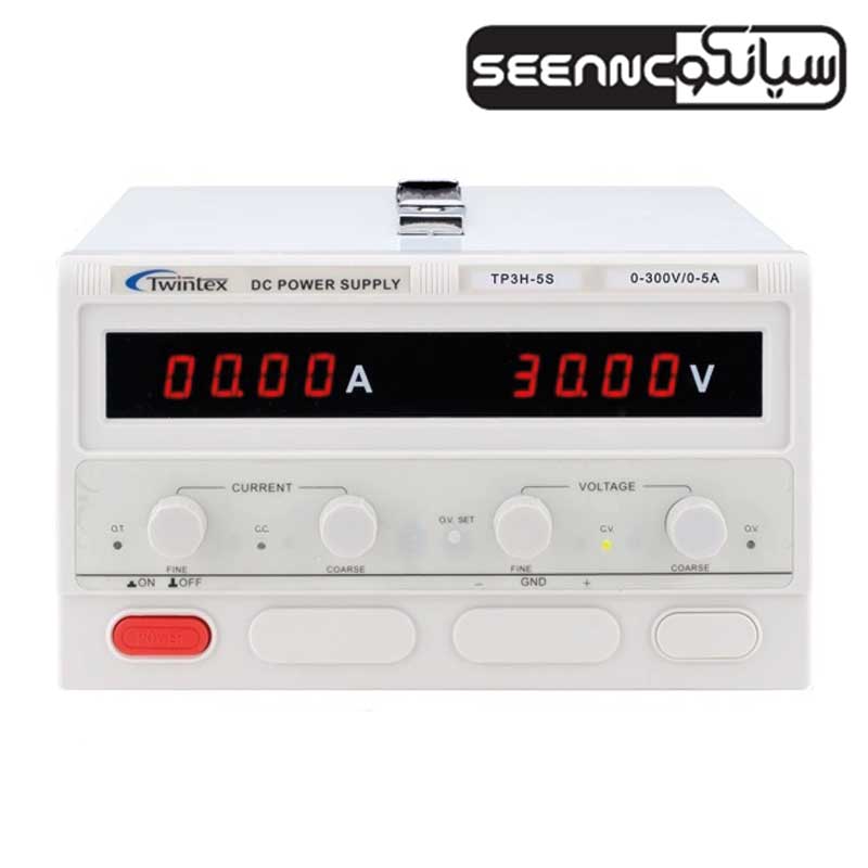 منبع تغذیه تک کانال سوییچینگ 300 ولت مدل Twintex Tp3H-5S