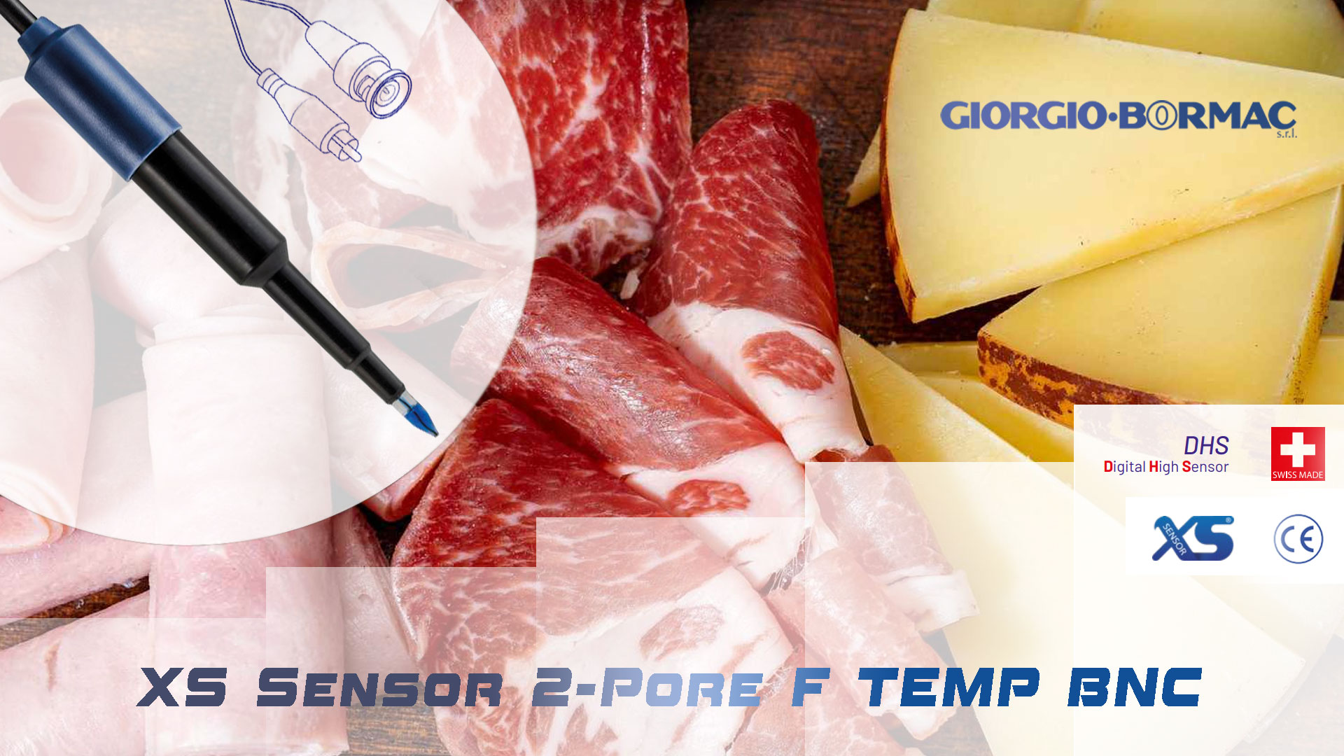 خرید الکترود PH گوشت و پنیر مدل XS Sensor 2-Pore F T