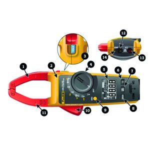 The structure of the clamp multimeter